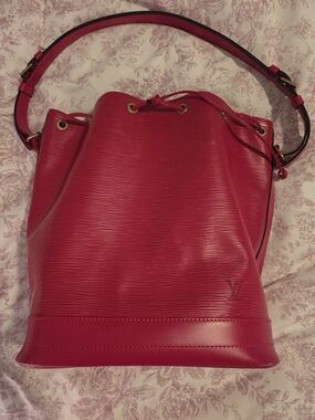 Louis Vuitton Red Epi Leather Bucket Bag